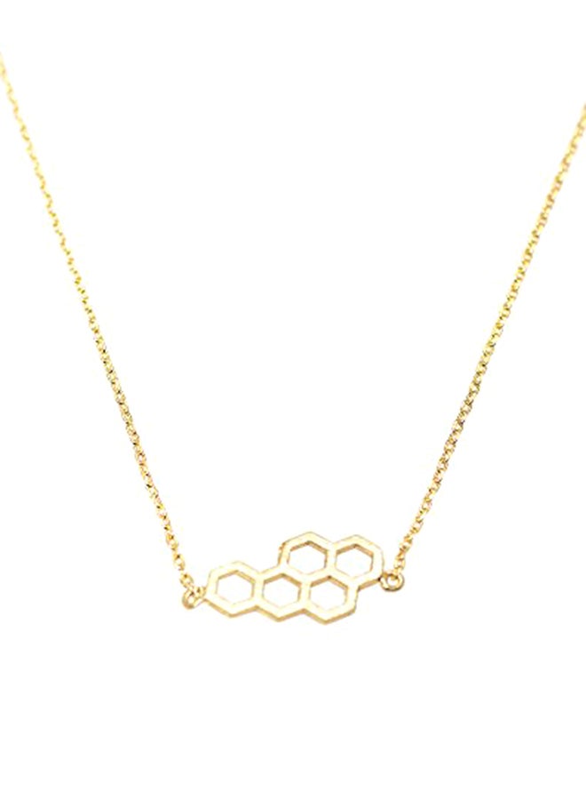 SpinningDaisy - Brass Beehive Pendant Necklace - Image 1
