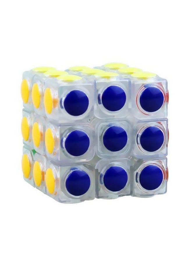 GObuy 3x3x3 Transparent Circular Point Rubik's Cube m285 - Image 3
