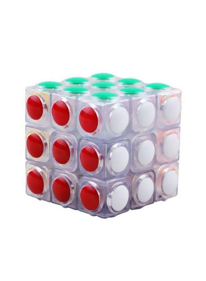GObuy 3x3x3 Transparent Circular Point Rubik's Cube m285 - Image 4