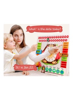 GObuy Wooden Calendar Weather Clock  - Image 3