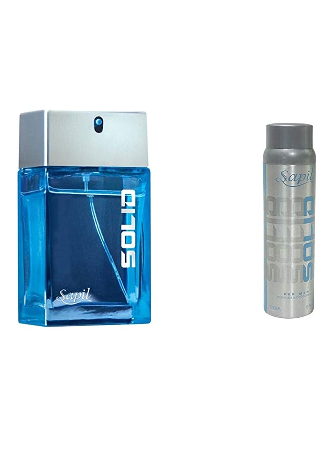 sapil 2 Piece Solid Gift Set - 1XEDT 100 , 1XDeodorant 150ml