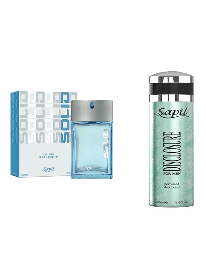 sapil 2 Piece Solid Gift Set EDT 100ml, Deodorant 200ml