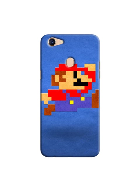 Protective Case Cover For Oppo F5 Mario Pixelated Blue