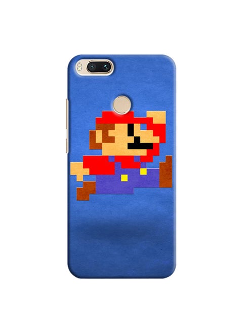 Protective Case Cover For Xiaomi Mi A1 Mario Pixelated Blue