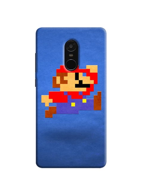 Protective Case Cover For Redmi Note 5 Mario Pixelated Blue