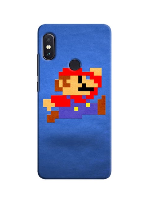 Protective Case Cover For Redmi Note 5 Pro Mario Pixelated Blue