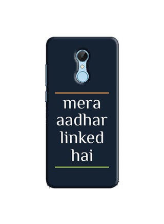 Protective Case Cover For Redmi 5 Mera Aadhar Linked Hai - v1556790603/N24902659A_1