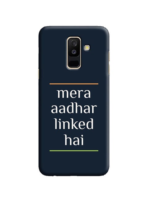Protective Case Cover For Samsung Galaxy A6 Plus Mera Aadhar Linked Hai