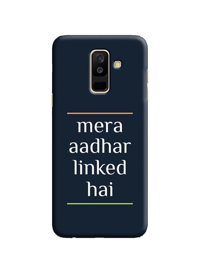 Protective Case Cover For Samsung Galaxy A6 Plus Mera Aadhar Linked Hai