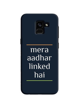 Protective Case Cover For Samsung Galaxy A8 Plus Mera Aadhar Linked Hai - v1556790605/N24902662A_1