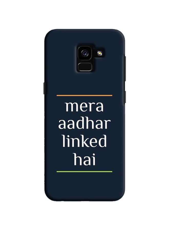 Protective Case Cover For Samsung Galaxy A8 Plus Mera Aadhar Linked Hai