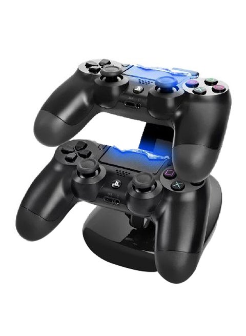 حامل محطة شحن USB مزدوج لجهاز تحكم Sony PS4/PS4 Pro - لاسلكي