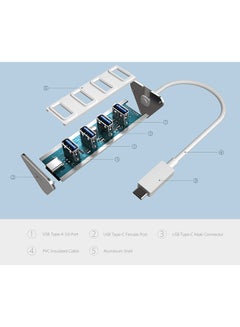dodocool 4-Port USB Hub Rose Gold/White  - Image 5