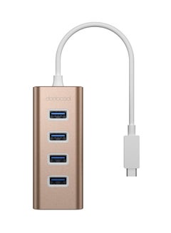 dodocool 4-Port USB Hub Rose Gold/White  - Image 2