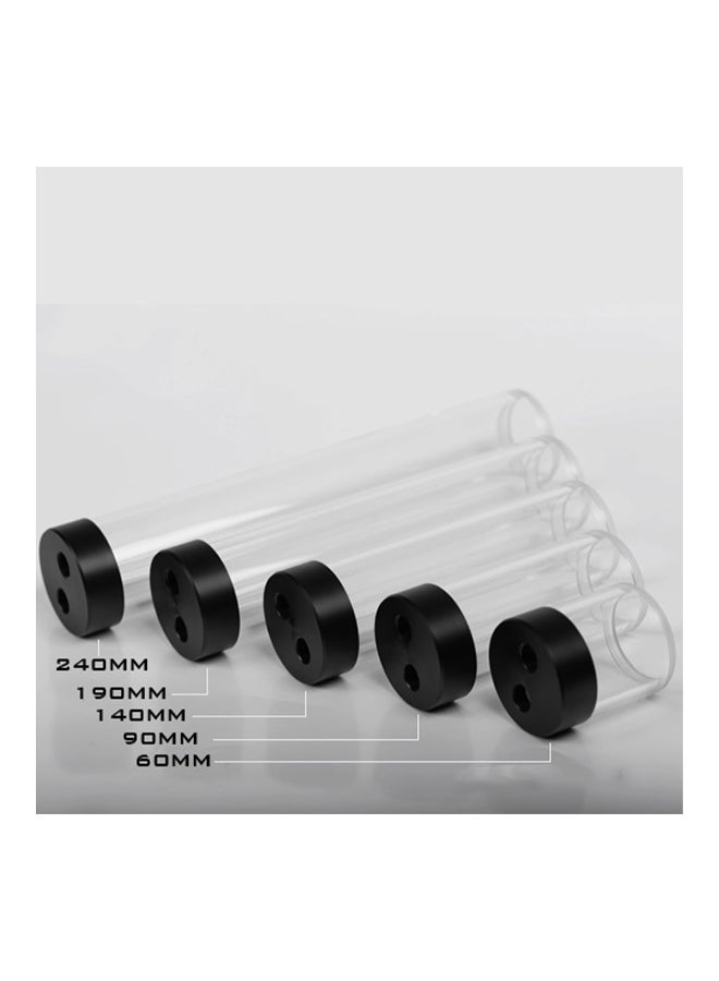 Barrow - Water Tank For DDC Pump Cover Transparent Body Black/White - Image 1