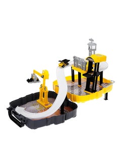 Kingstore A Portable Backpack Assembled Car Railway Toy  - Image 1