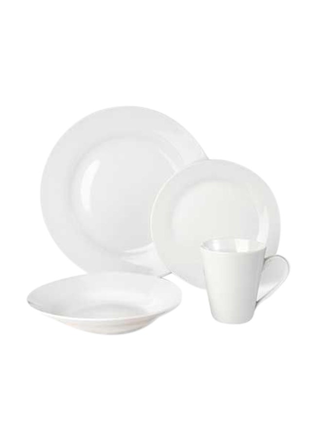 Generic 16-Piece Dinner Diffrent Size Set White DIFFERNET SIZE  - Image 1