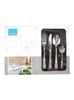 Amefa 24-Piece Cutlery Set Silver 35x27x5cm 