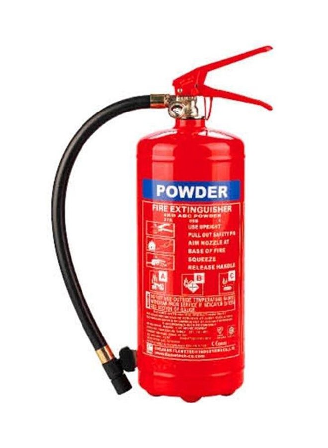 مطفأة حرائق تحتوي على مسحوق كيميائي جاف متعدد الألوان