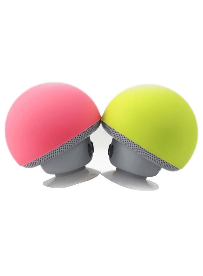 Mushroom Portable Bluetooth Wireless Speaker Yellow/Grey - Image 2