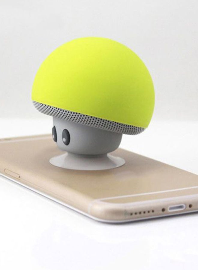 Mushroom Portable Bluetooth Wireless Speaker Yellow/Grey - Image 5