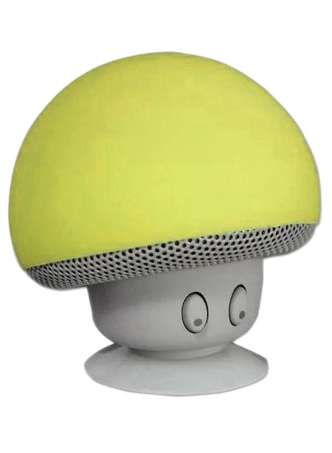 Mushroom Portable Bluetooth Wireless Speaker Yellow/Grey - Image 1