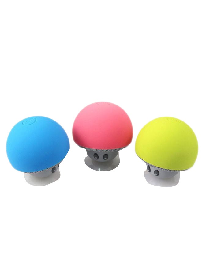Mushroom Portable Bluetooth Wireless Speaker Pink/Grey - Image 4
