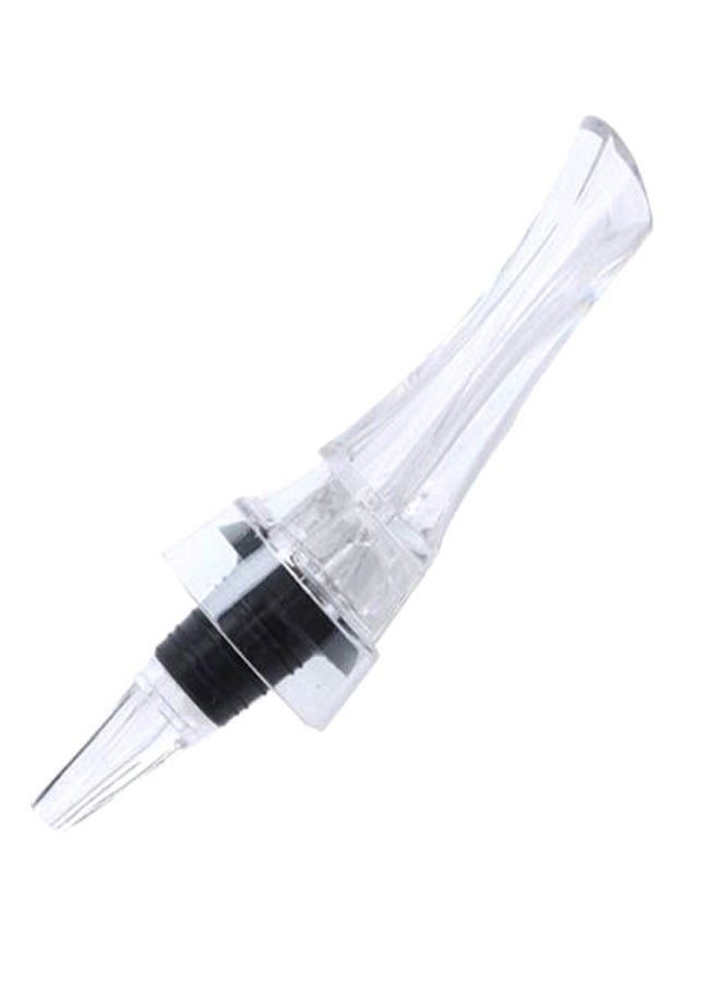 Generic - Red Wine Aerating Pourer Spout Clear/Black - Image 1