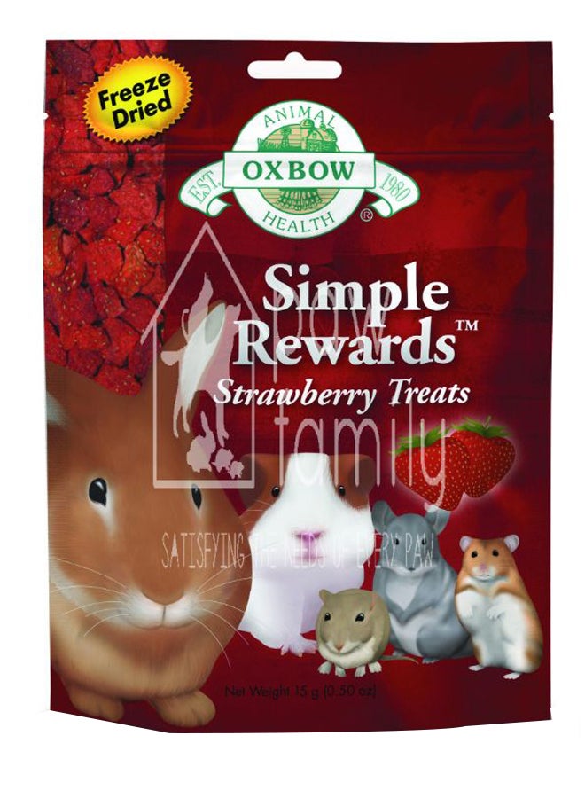 Oxbow Simple Rewards Strawberry Treat Multicolour 15grams