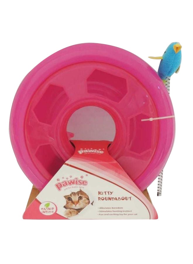 Pawise - Roundabout Kitty Toy Pink 26cm - Image 1