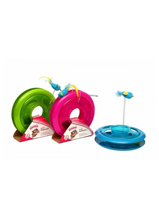 Pawise - Roundabout Kitty Toy Pink 26cm - Image 1
