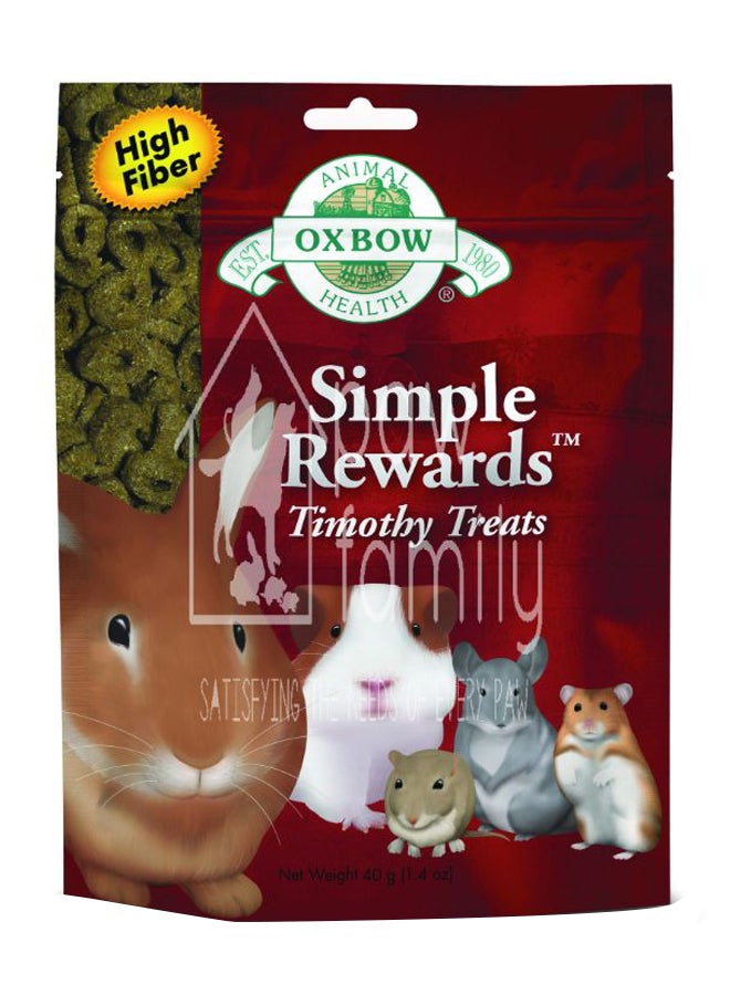 Oxbow Simple Reward Timothy Treat Multicolour 40grams
