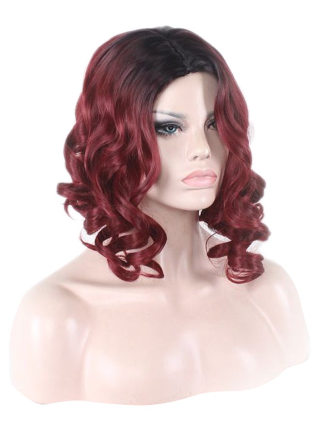 شاربدو باروكة بشعر طويل مجعد أحمر 14بوصة - Image 2