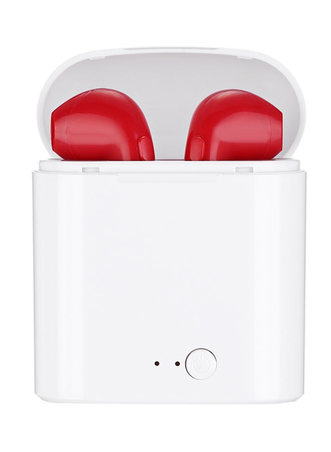 Generic - I7S Sports Mini Bluetooth In-Ear Earphones With Mic & Charging Box Red - Image 1