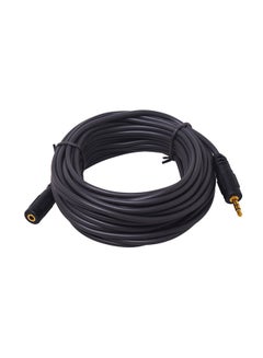 DTech 3.5 mm Audio Extension Cable Black  - Image 1