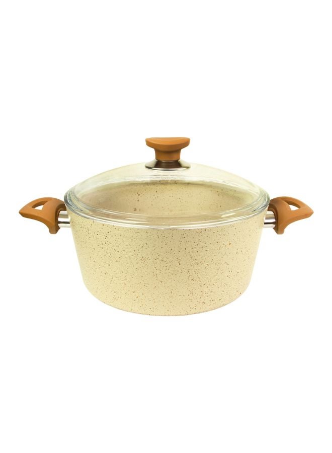 دورا وعاء طهي من الجرانيت بيج 20x11x20سم  - Image 1