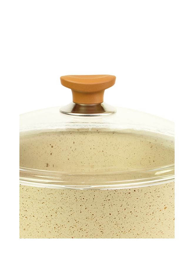 DORA Granite Cooking Pot Beige 22X11X22cm - Image 2