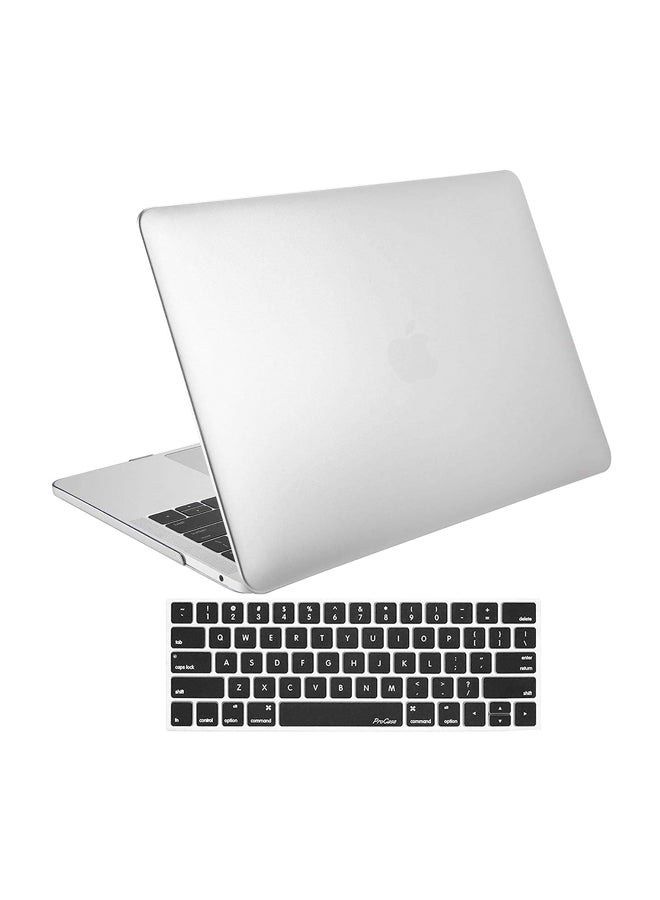Hard Case With Keyboard Cover For Apple MacBook Pro 13-Inch White 