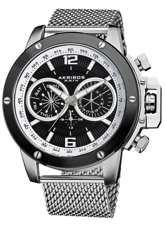 Akribos XXIV Men's Stainless Steel Analog Watch AK515SSB  - Image 1