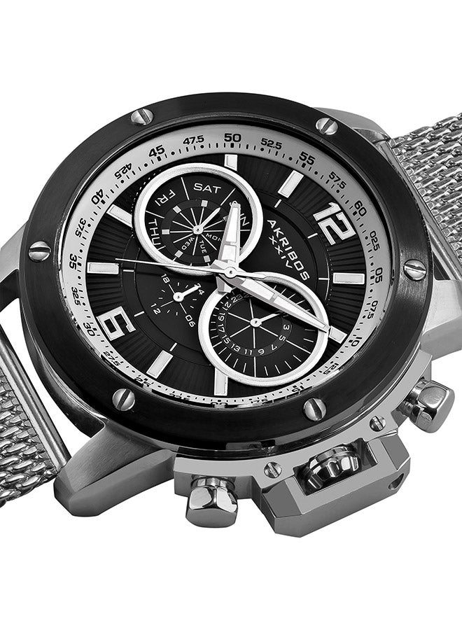 Akribos XXIV Men's Stainless Steel Analog Watch AK515SSB  - Image 2