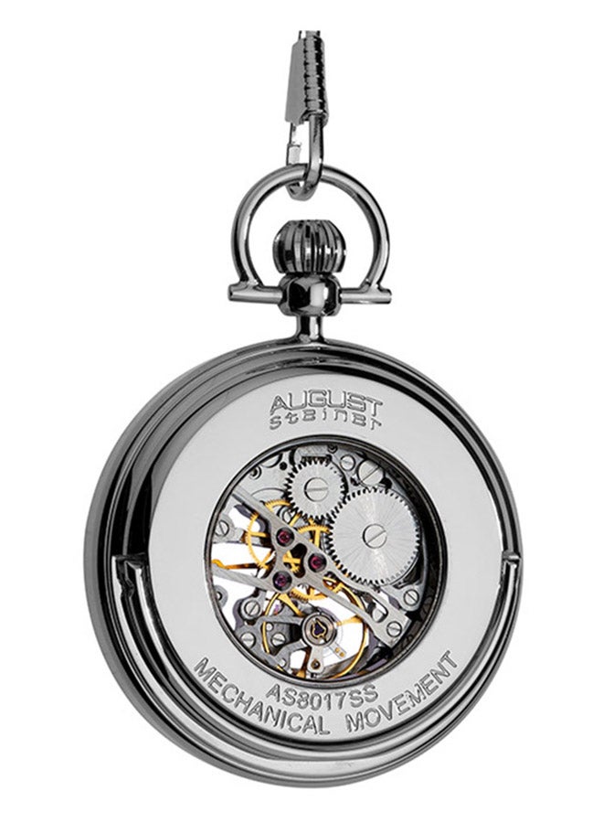 August Steiner men Metal Analog Pocket Watch AS8017SS - Image 3