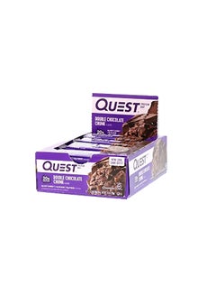 QUEST NUTRITION Pack Of 12 Protein Bar Double Chocolate Chunk Flavor (20g)  - Image 1