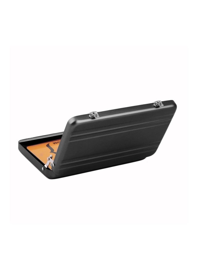 Aluminium ID Card Holder Black  - Image 4