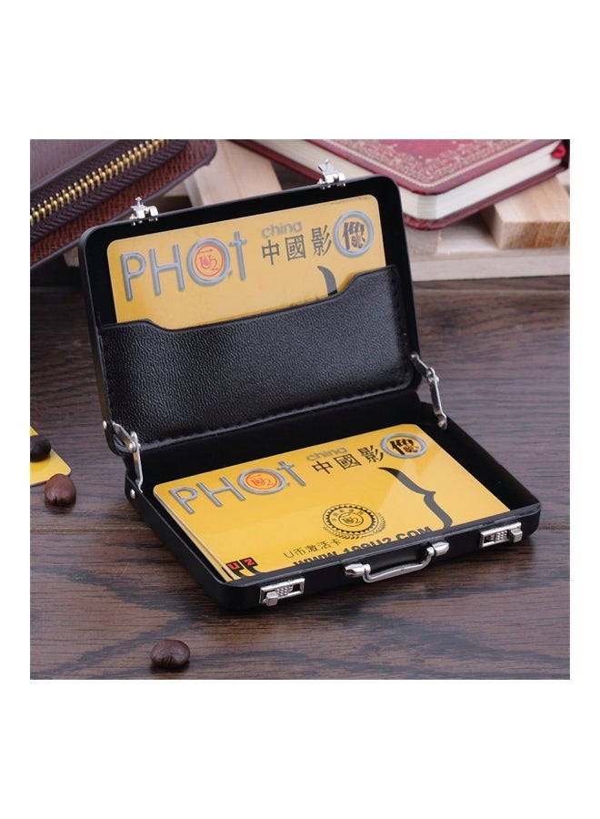 Aluminium ID Card Holder Black  - Image 2