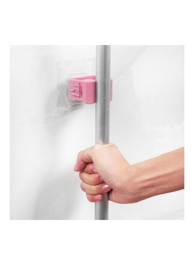 Wall Mounted Mop Holder Pink 4x3x1centimeter - Image 3