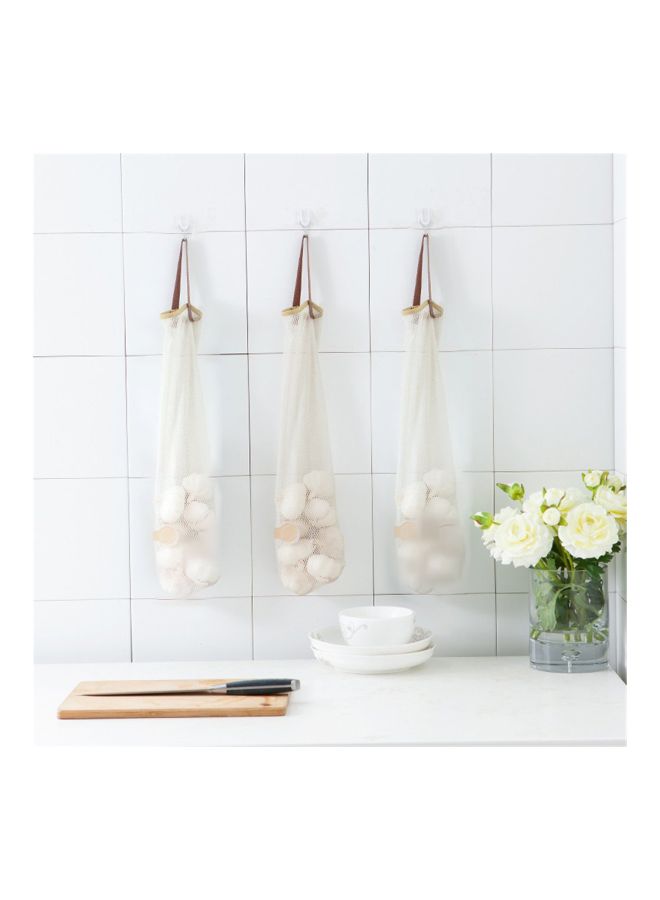Vegetable Storage Bag White/Beige 45.5x11.5x0.1centimeter - Image 2