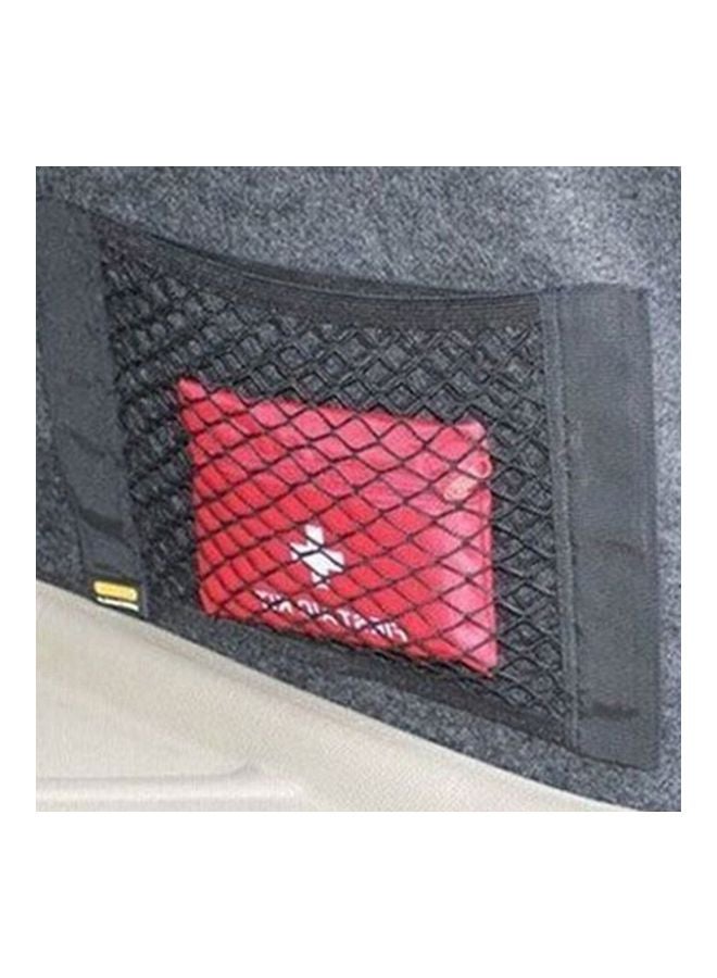 Car Seat Net Storage Pocket Black 40x25centimeter  - Image 2