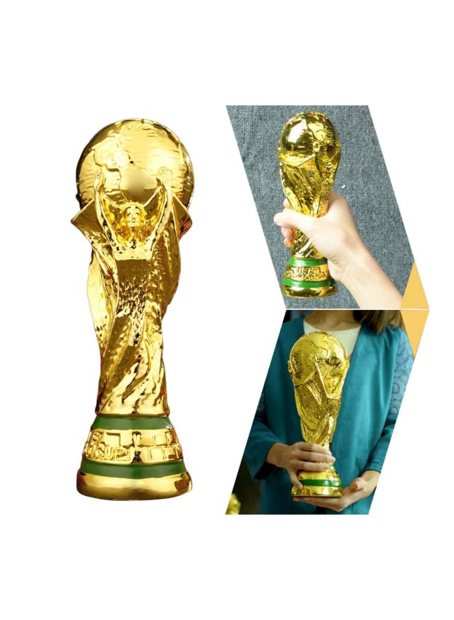 Generic - Replica World Cup Football Trophy Gold/Green 24.5x11.5x12.5centimeter - Image 1