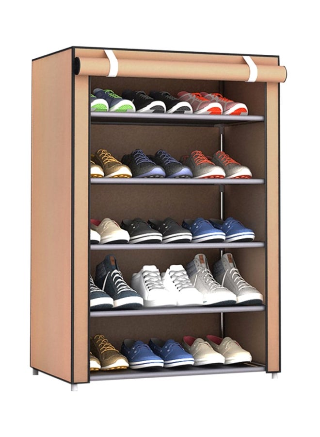 Shoe Rack Organizer 90x30x60cm Fabric Coffee - Image 1