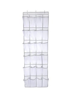 Hanging Shoe Rack White 48x168x1cm